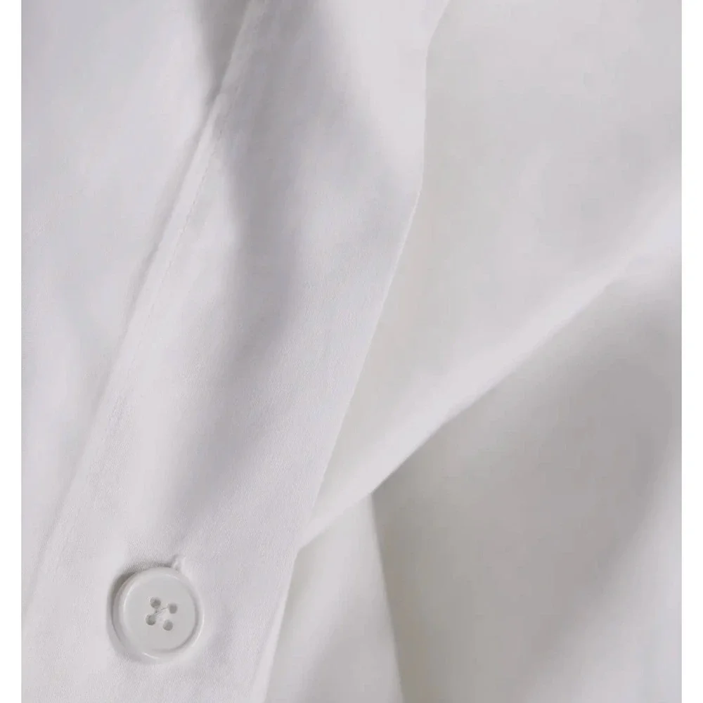 Quince Classic Organic Percale Duvet Cover King/Cal King White DUVET COVER ONLY
